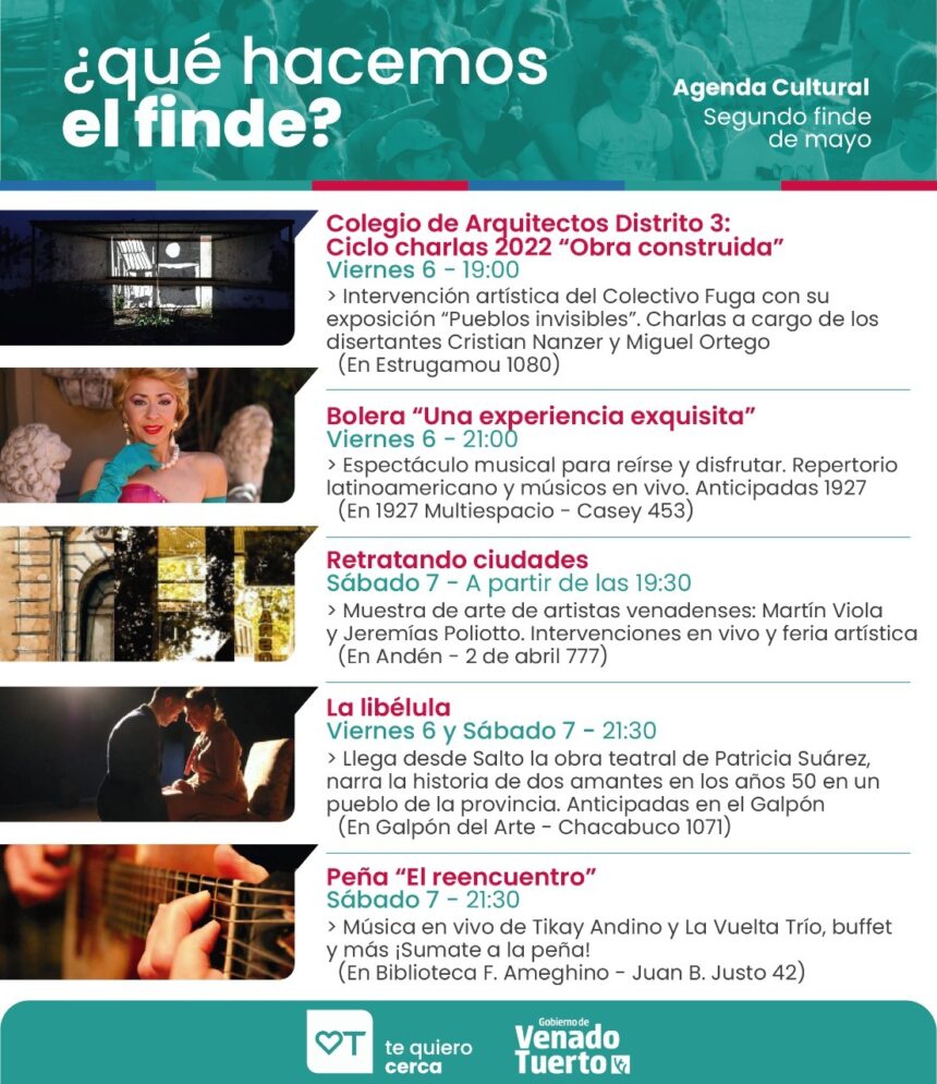 Charlas, ferias, espectáculos y sorteo de terrenos en un fin de semana a pleno en Venado