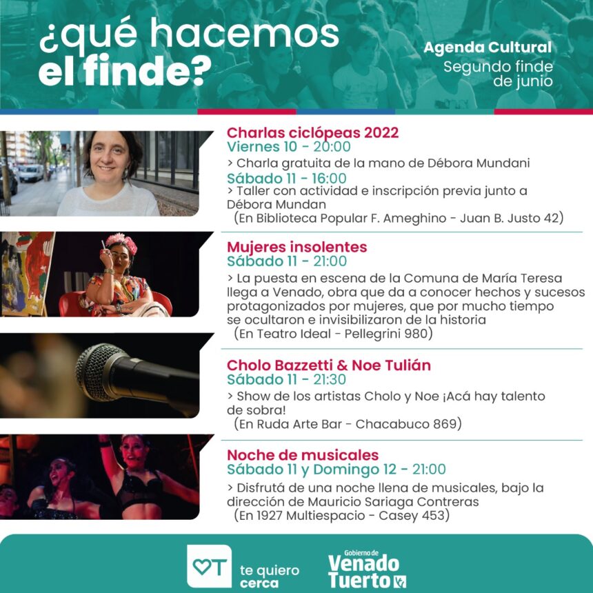 Tres días de plena actividad artística, social, cultural y deportiva en Venado Tuerto