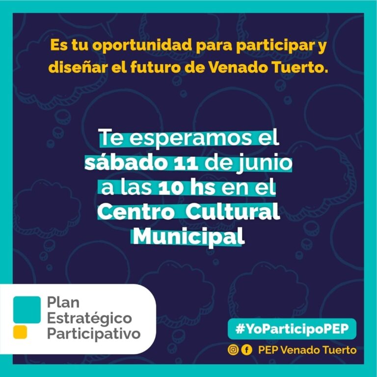 Este sábado: con invitación abierta a los vecinos se lanza el Plan Estratégico Participativo