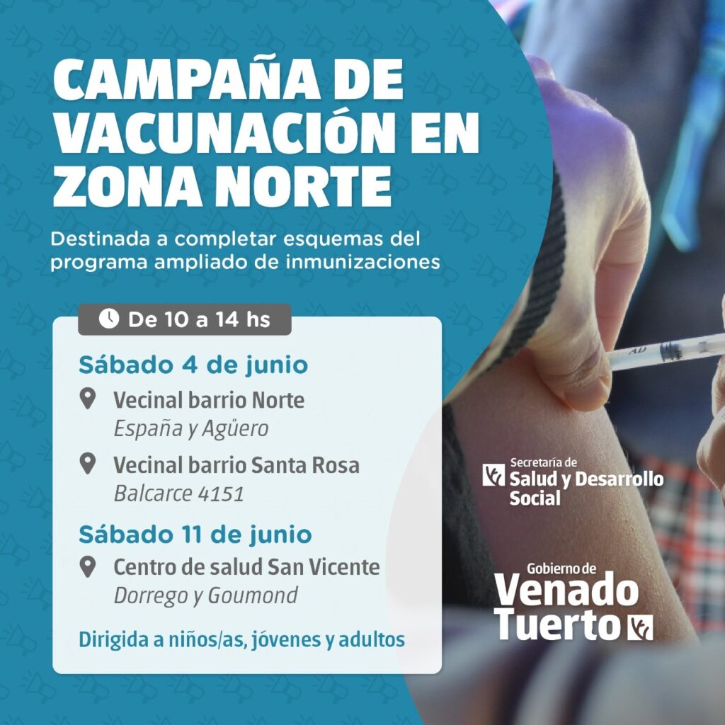 La campaña de vacunación antigripal llega a la zona norte