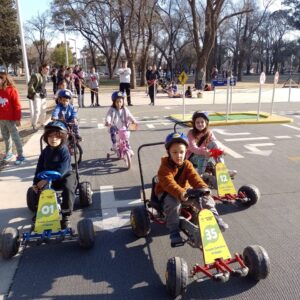 Educación Vial: niños de la ciudad aprendieron normas de tránsito a través de una actividad recreativa