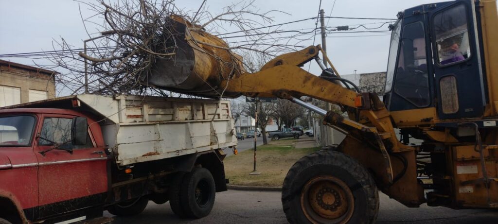 Intenso trabajo de las cuadrillas de Espacios Públicos en toda la ciudad