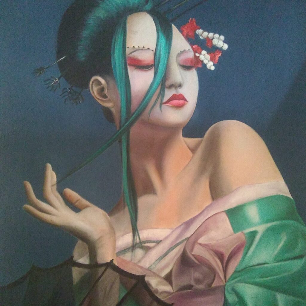 Muestra de arte para recibir la primavera en el Hall del Cultural
