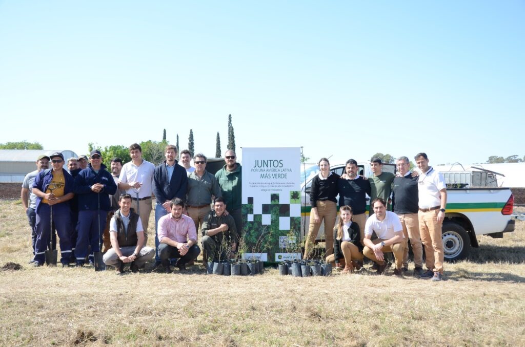 Importante donación de árboles de Venturino SA para incrementar la forestación que viene desarrollando el Municipio
