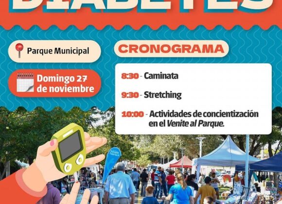 Jornada en el Parque Municipal en el mes de concientización sobre la diabetes