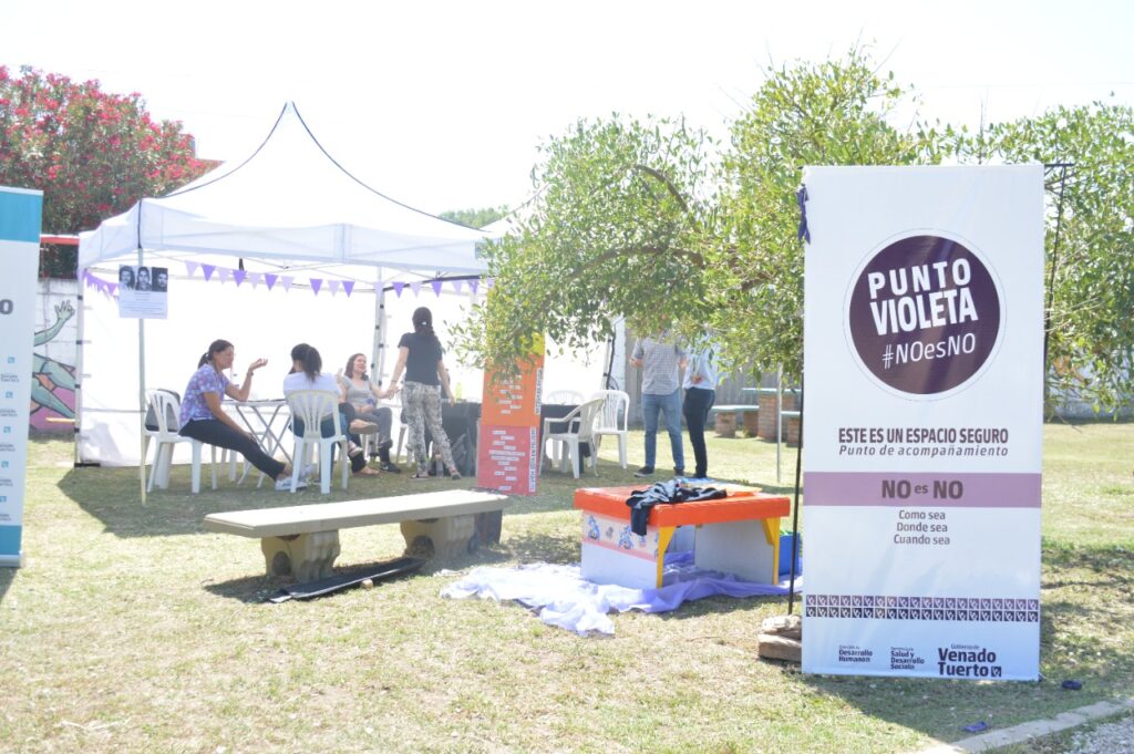 Jornada territorial por el 25N en la plazoleta de barrio Victoria