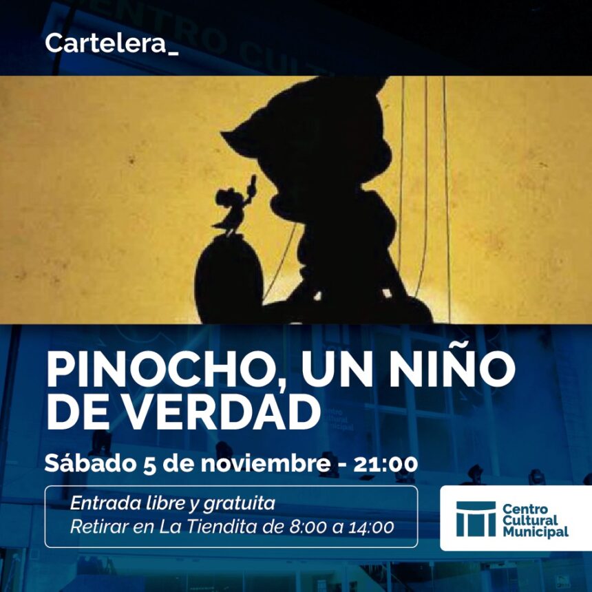 La Escuela Municipal de Teatro Musical presenta el clásico “Pinocho” en el Cultural