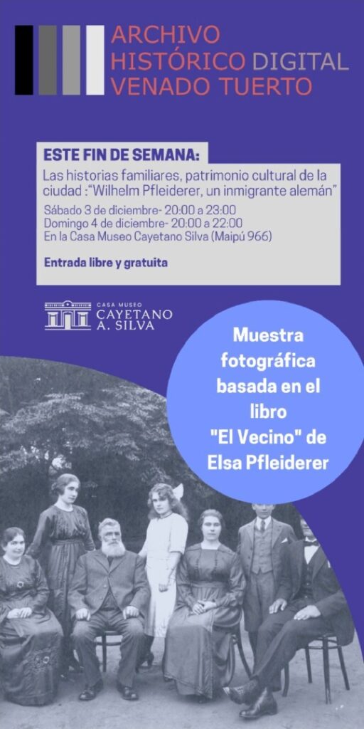Muestra fotográfica sobre el inmigrante alemán Wilhelm Pfleiderer