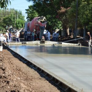 El Gobierno Municipal avanza con la pavimentación en calle Balcarce