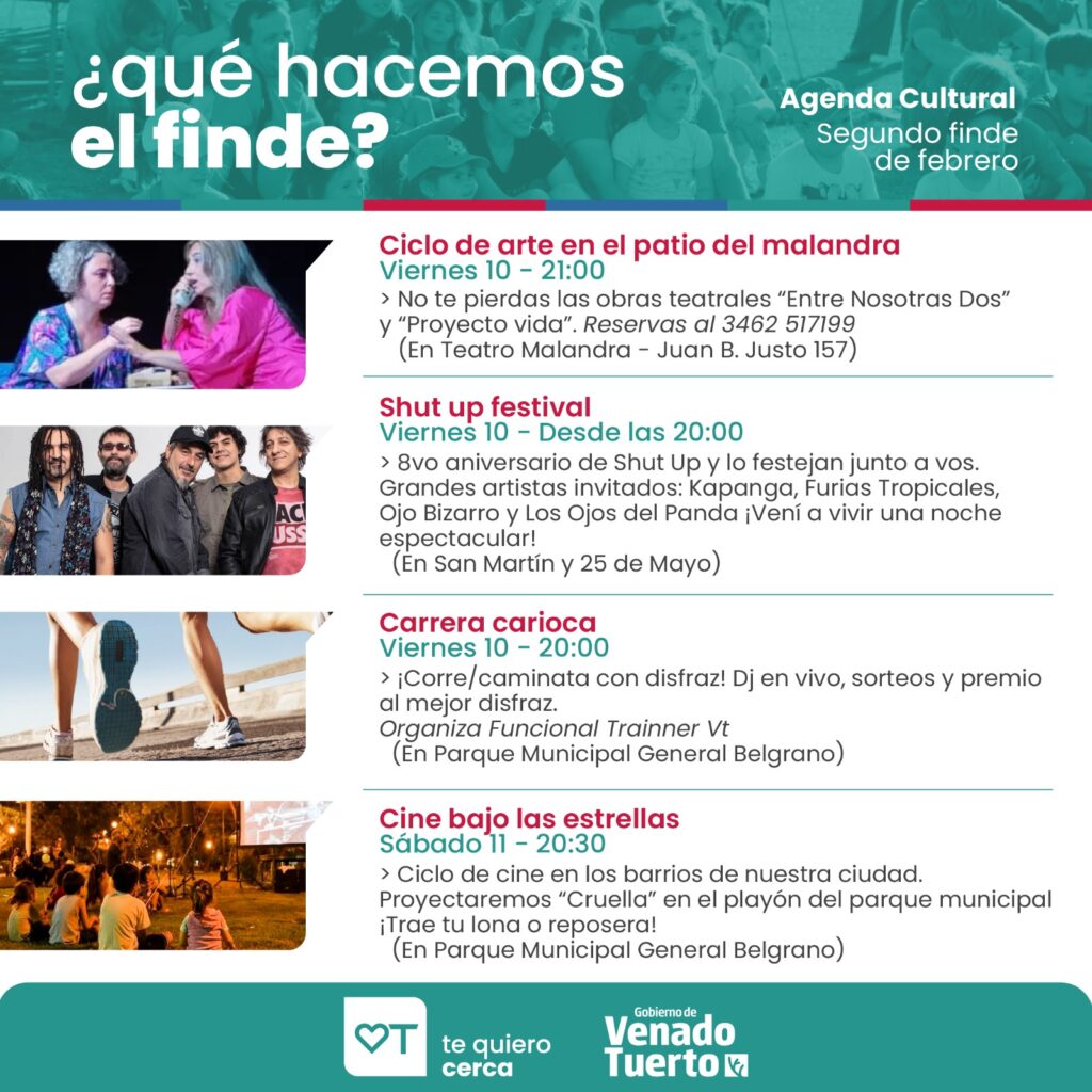 Nutrida agenda artística para disfrutar el verano en Venado