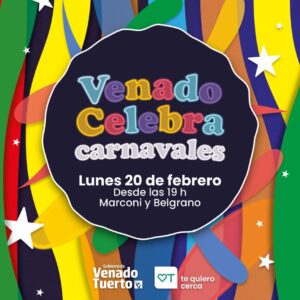Este lunes “Venado Celebra Carnavales” en la plaza San Martín