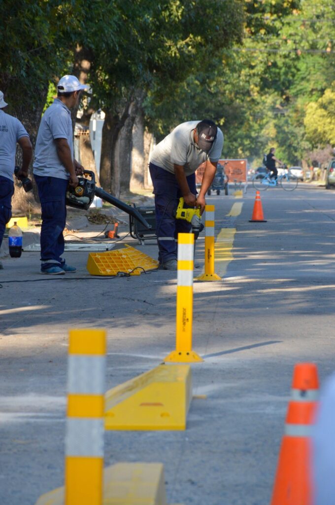 Una ciudad que se moderniza: comenzaron a construirse las Bicisendas en Venado Tuerto