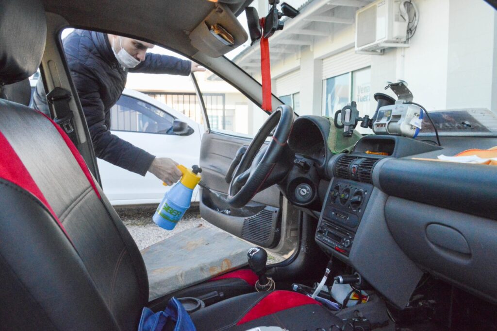 Desinfección de Taxis y Remises del mes de abril