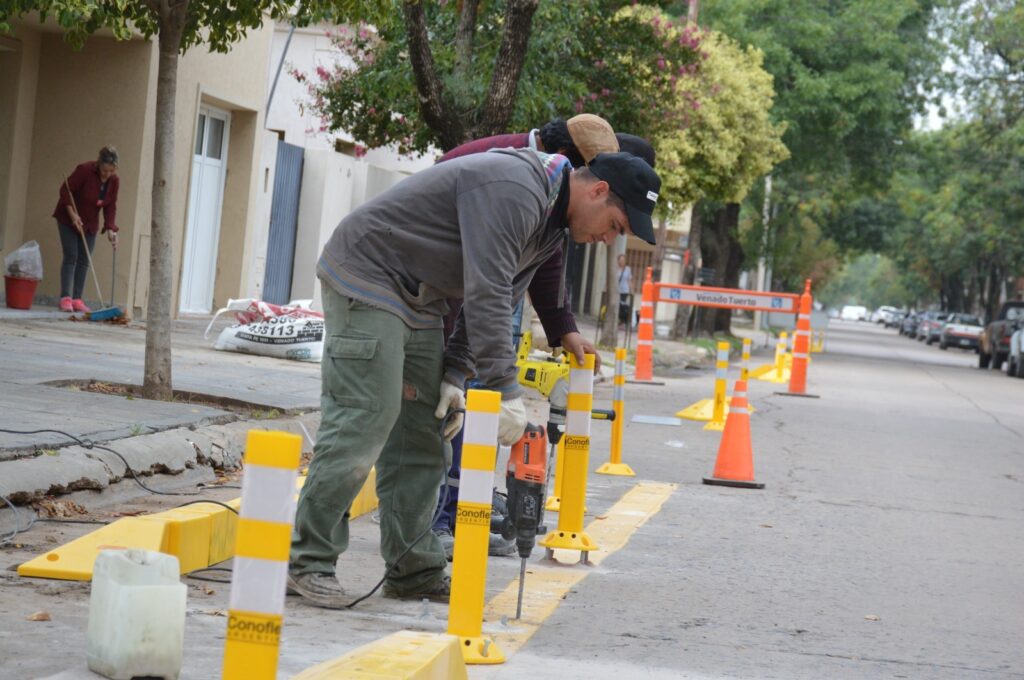 Avanza la construcción de bicisendas en la ciudad