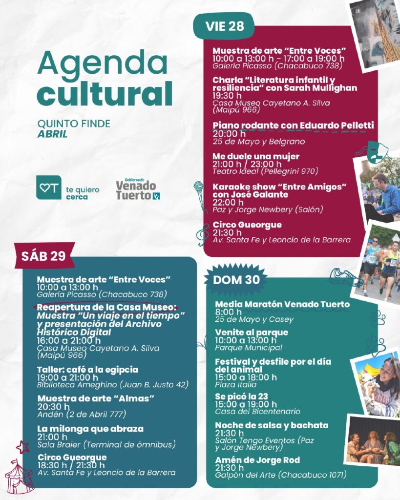 Fin de semana cargado en la ciudad: con varias actividades se despide abril