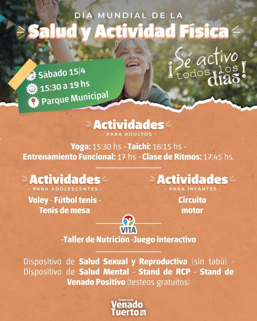 Celebración del Día Mundial de la Salud y de la Actividad Física en el Parque Municipal
