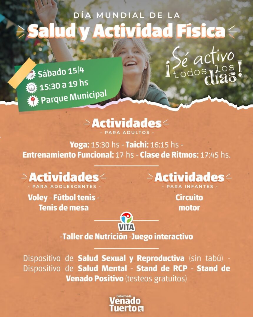 Celebración del Día Mundial de la Salud y de la Actividad Física en el Parque Municipal