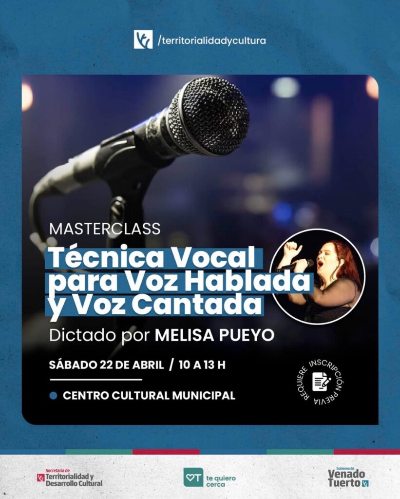 Masterclass de Melisa Pueyo celebrando el Día Mundial de la Voz
