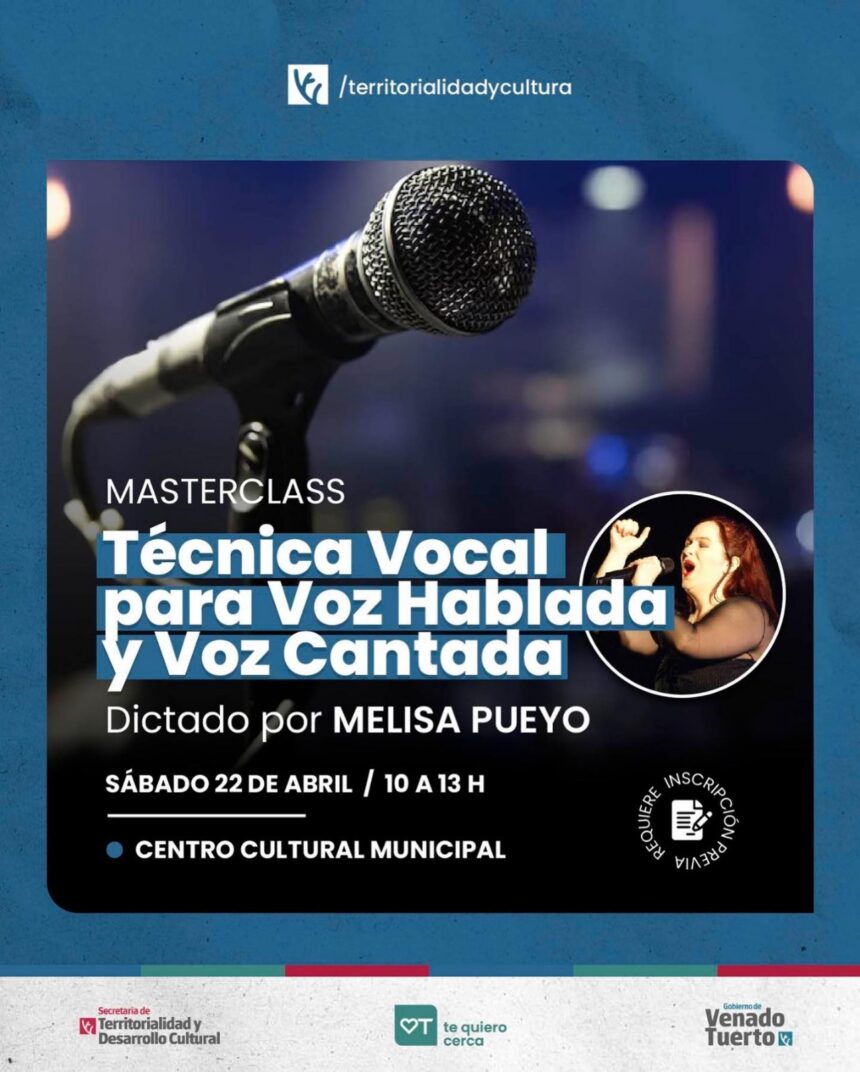 Masterclass de Melisa Pueyo celebrando el Día Mundial de la Voz
