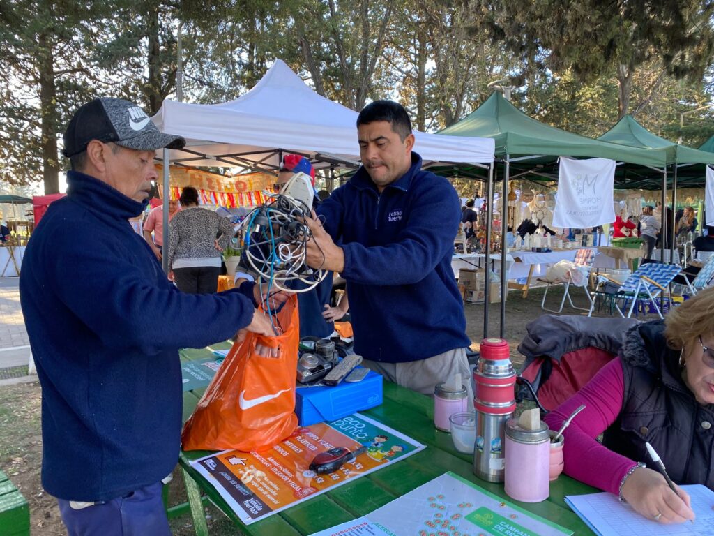 Ecopunto de “Reciclar Venado” recepcionó residuos electrónicos en el Paseo de la Ciudad