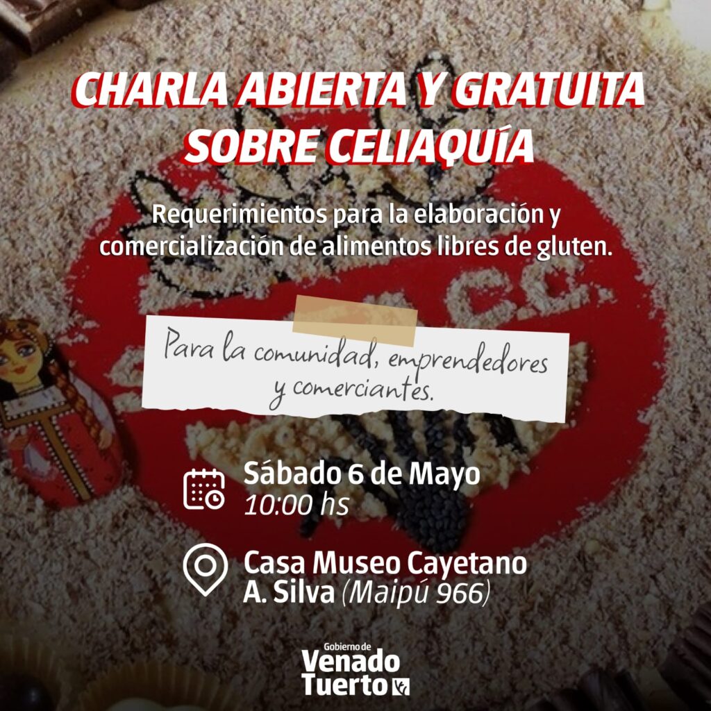 Charla abierta y gratuita sobre celiaquía en la Casa Museo