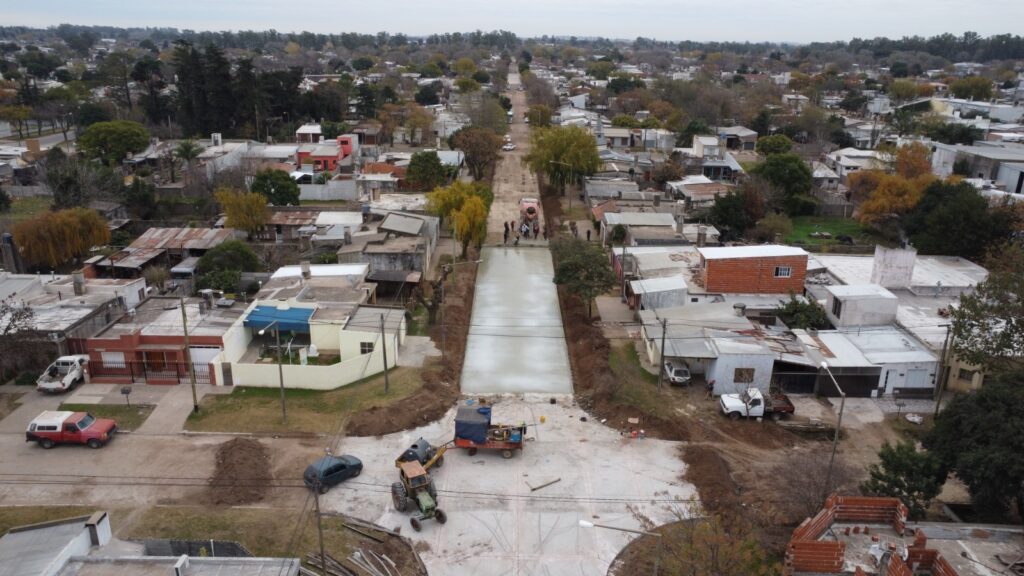 El Gobierno de Venado Tuerto suma más cuadras de pavimento a la ciudad