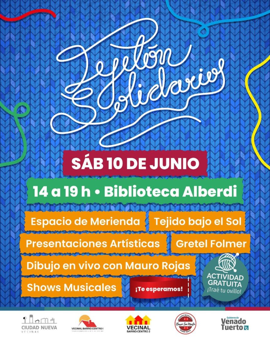 Quinto Tejetón Solidario en la Biblioteca Alberdi