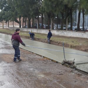 Prosigue la reconstrucción de pavimento en el tramo de López entre Paz y Monteagudo