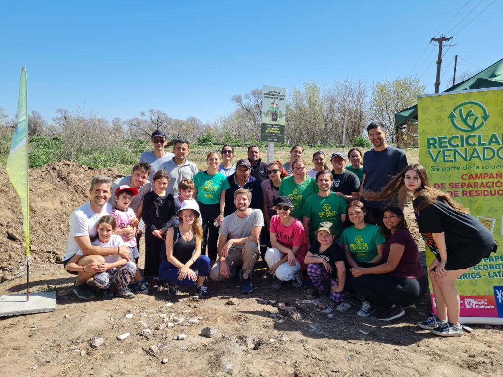 “Reciclar Venado”: vecinos y voluntarios limpiaron minibasurales  en barrio Tiro Federal