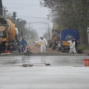 El Municipio intensifica los trabajos en calle Brown, entre Ruta 8 y Monteagudo