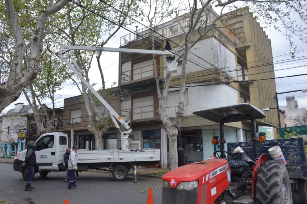 Intenso trabajo de las cuadrillas municipales en el inicio de la semana