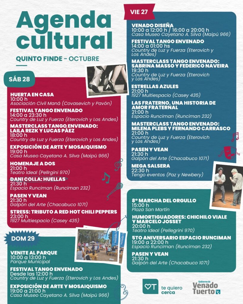 El mes de octubre cierra con una agenda plagada de actividades