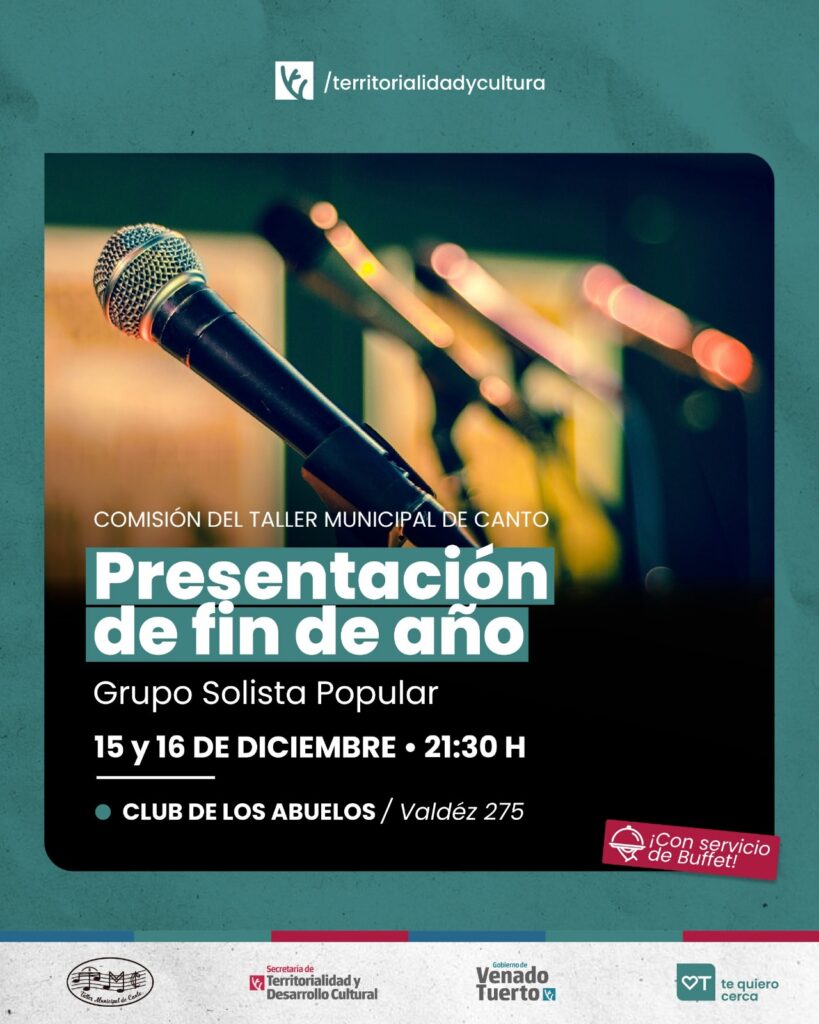 Dos días para disfrutar del Grupo Solista Popular del Taller Municipal de Canto