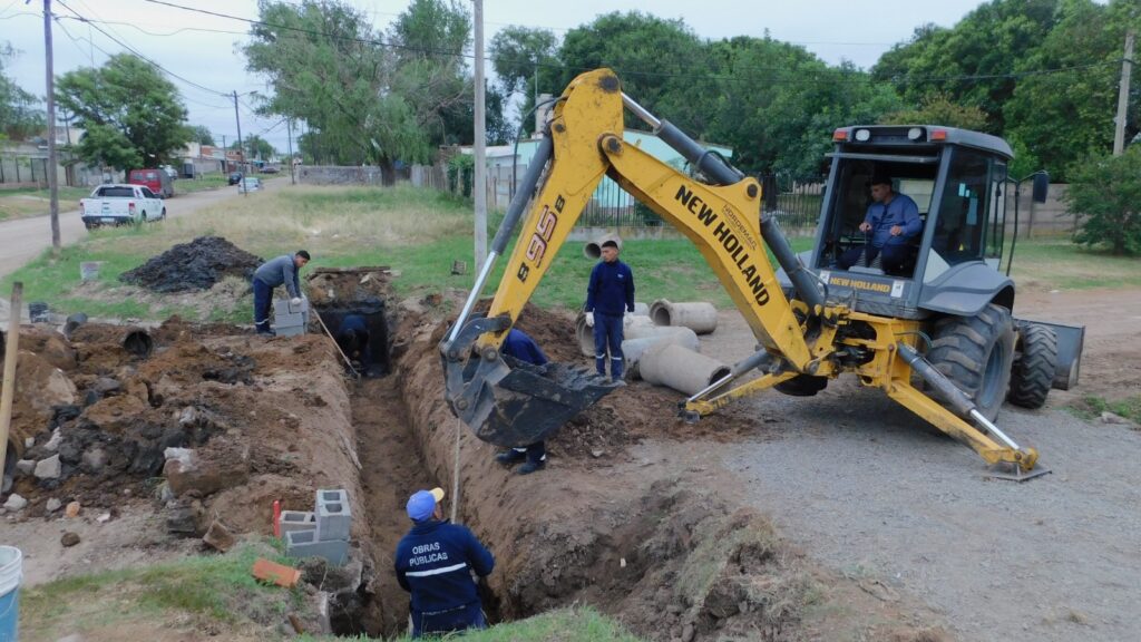 El Gobierno Municipal ejecuta nueva obra de desagües en barrio Ciudad Nueva