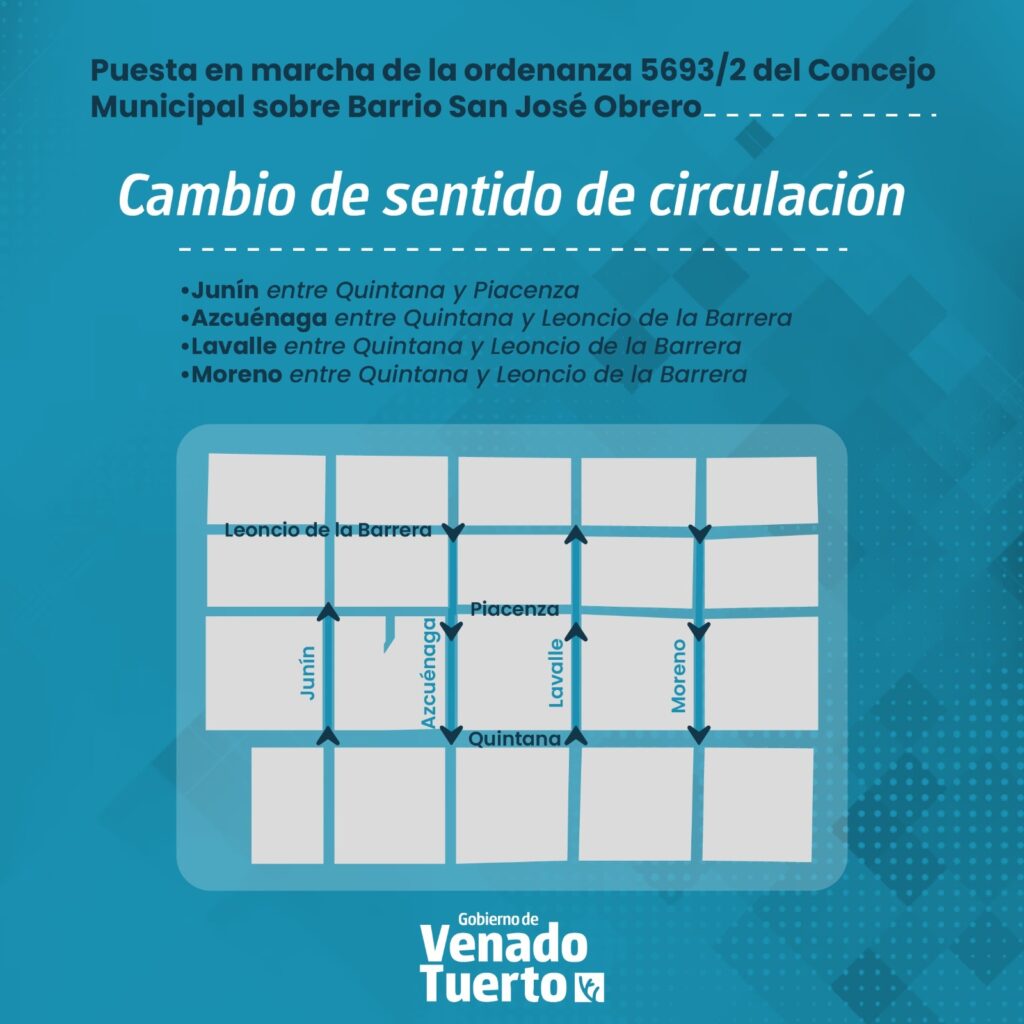 Entran en vigencia sentidos únicos de circulación en calles del san José Obrero