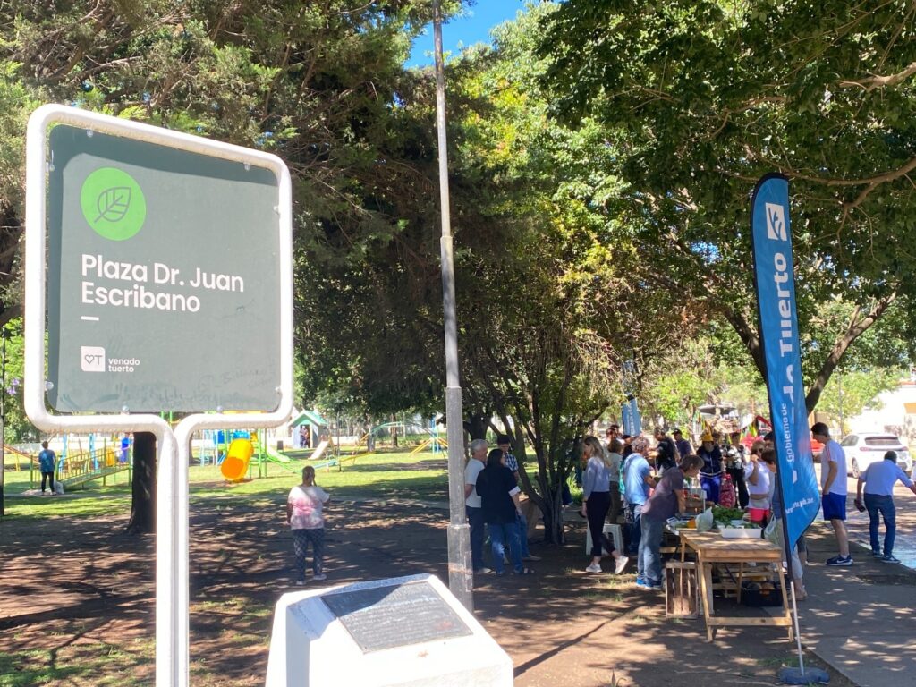 El impulso huertero pasó por la plaza Escribano del barrio Provincias Unidas