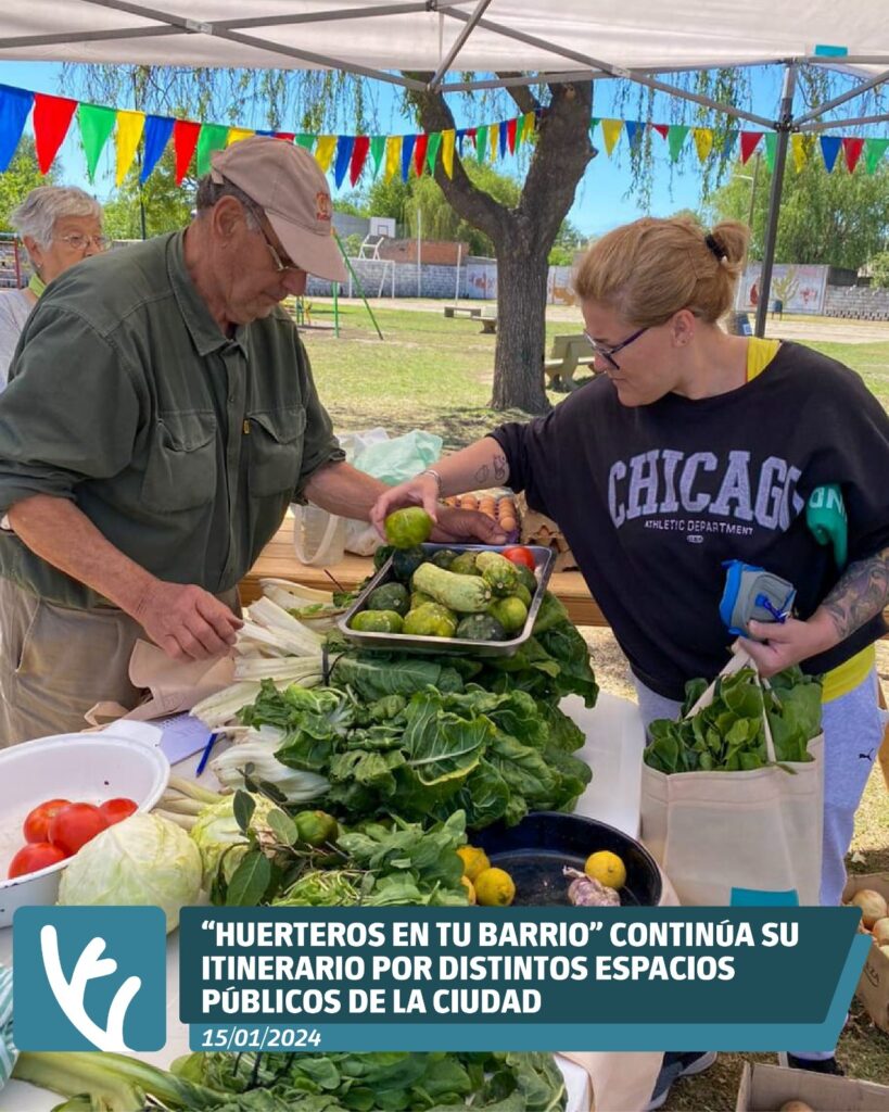 “Huerteros en tu Barrio” continúa su itinerario por distintos espacios públicos de la ciudad