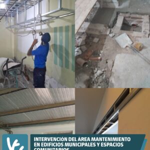 Intervención del área mantenimiento en edificios municipales y espacios comunitarios