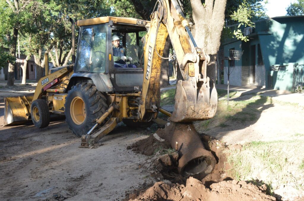 La División Desagües prepara pavimentación en tramo de calle Matheu