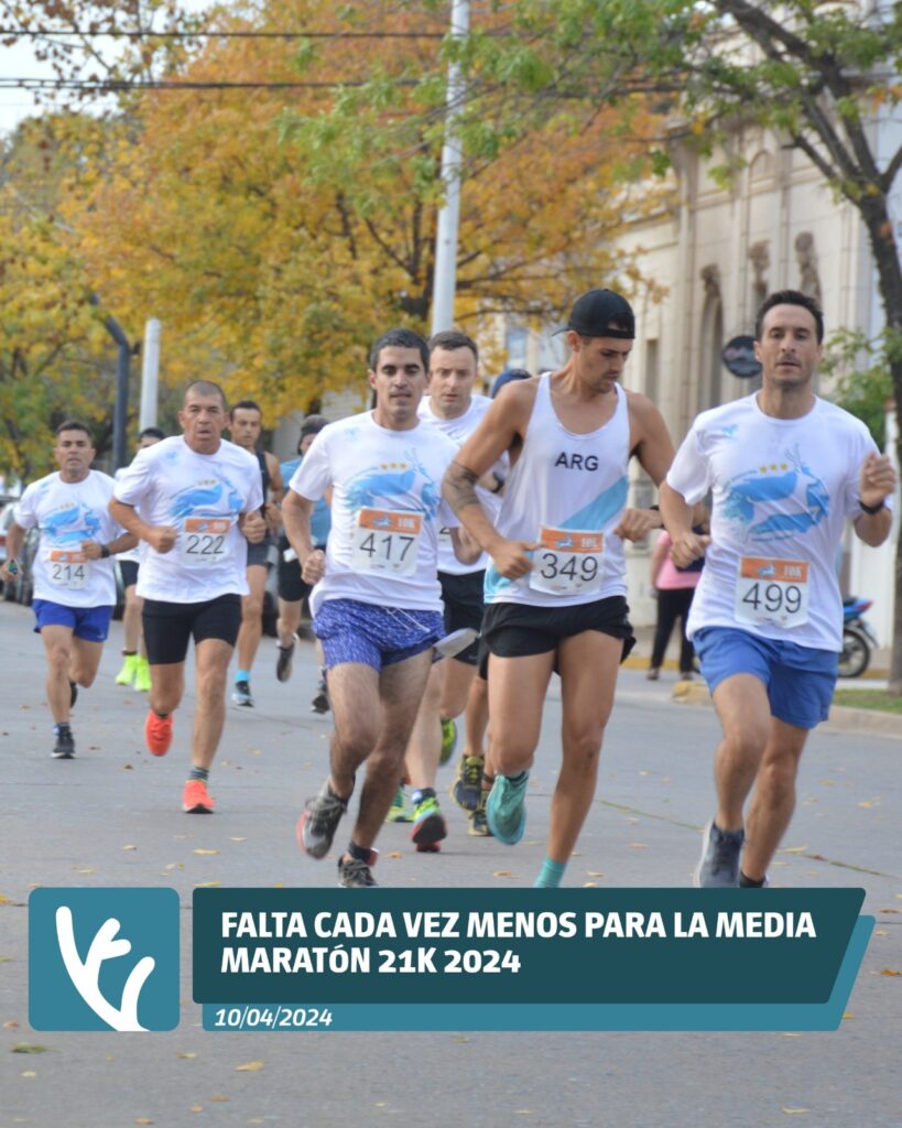 Falta cada vez menos para la Media Maratón Venado Tuerto 21k 2024