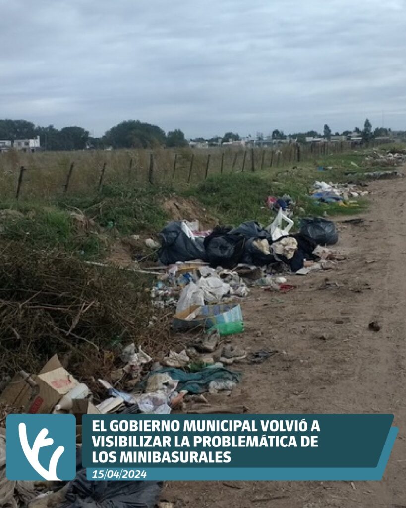 Conducta ciudadana: el Gobierno Municipal volvió a visibilizar la problemática de los Minibasurales