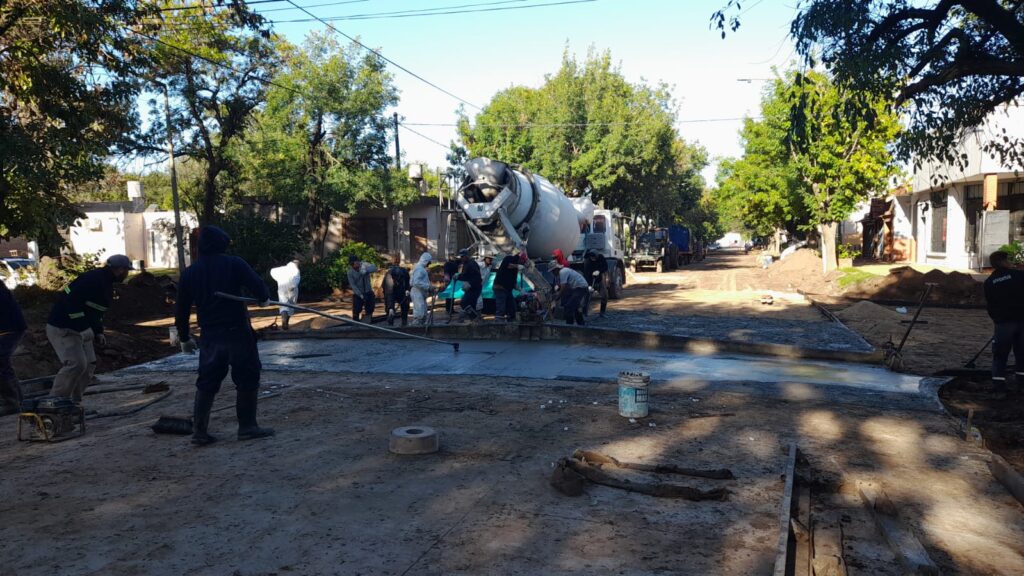 Se retoman las obras de hormigonado y mantenimiento