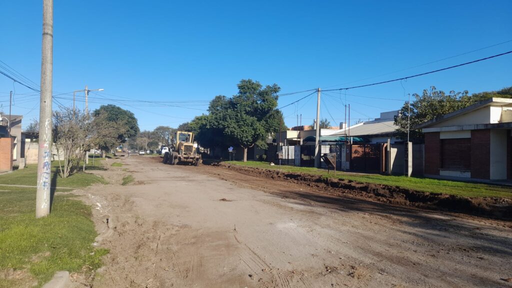 El Gobierno Municipal se prepara para pavimentar en el barrio Malvinas Argentinas