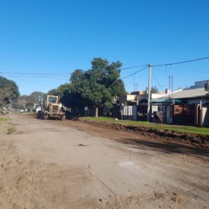 El Gobierno Municipal se prepara para pavimentar en el barrio Malvinas Argentinas