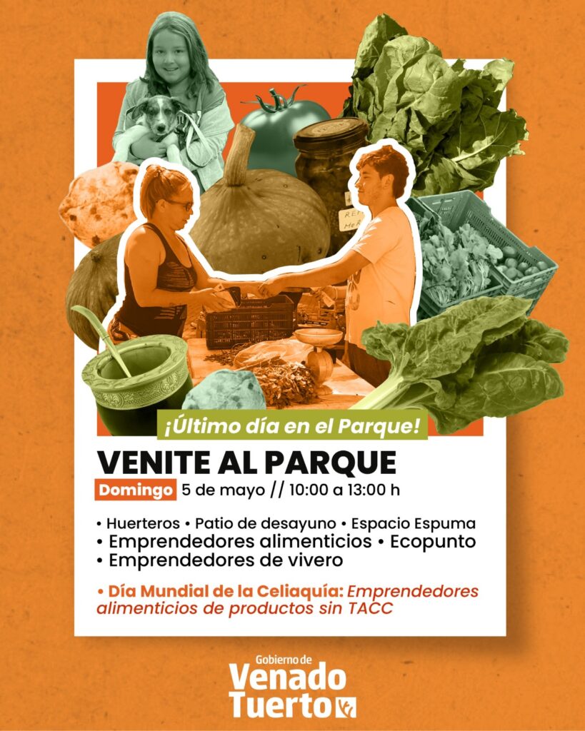 Día Mundial de la Celiaquía en el “Venite al Parque” de este domingo