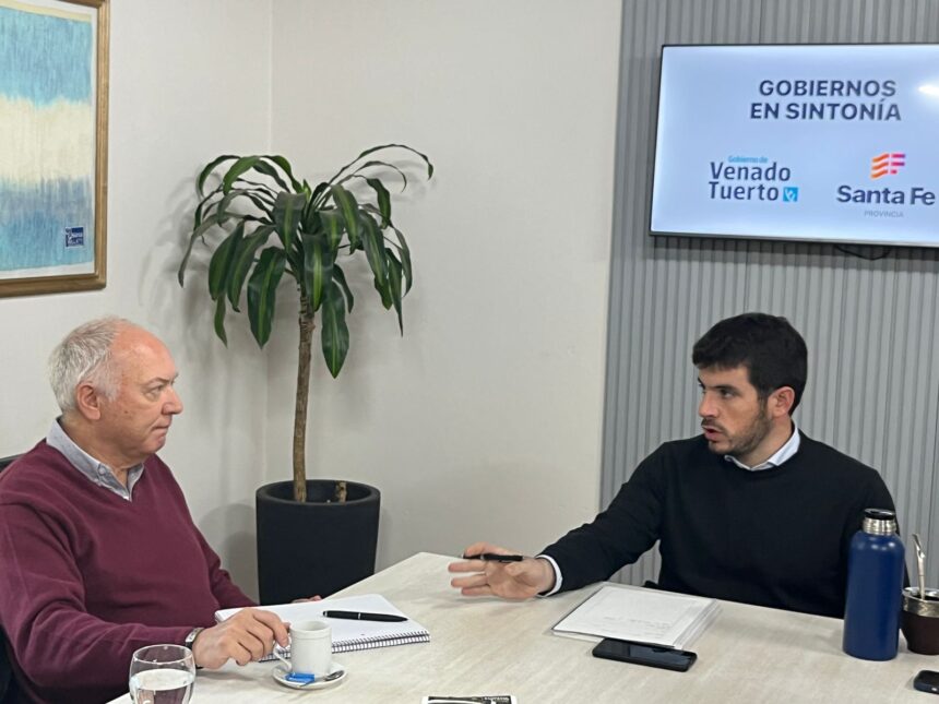 El intendente Chiarella recibió al secretario de Desarrollo Industrial de la provincia