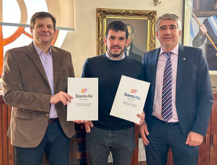 El intendente Chiarella gestiona obras en Santa Fe