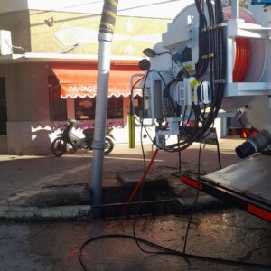 Iniciaron la desobstrucción de conductos pluviales en cuenca urbana del Centro II