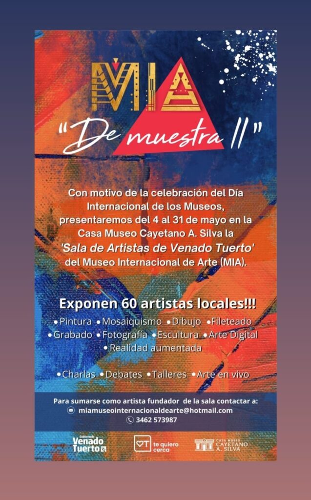 El Museo Internacional de Arte presenta la Sala de Artistas de Venado Tuerto