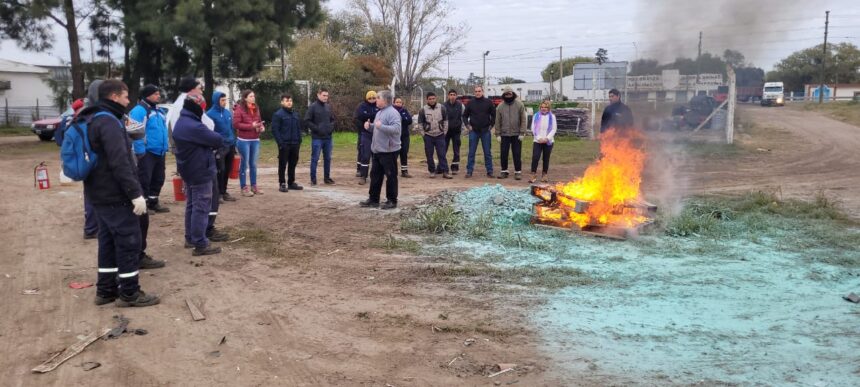 Capacitación contra Incendios en la Estación Intermedia de Residuos